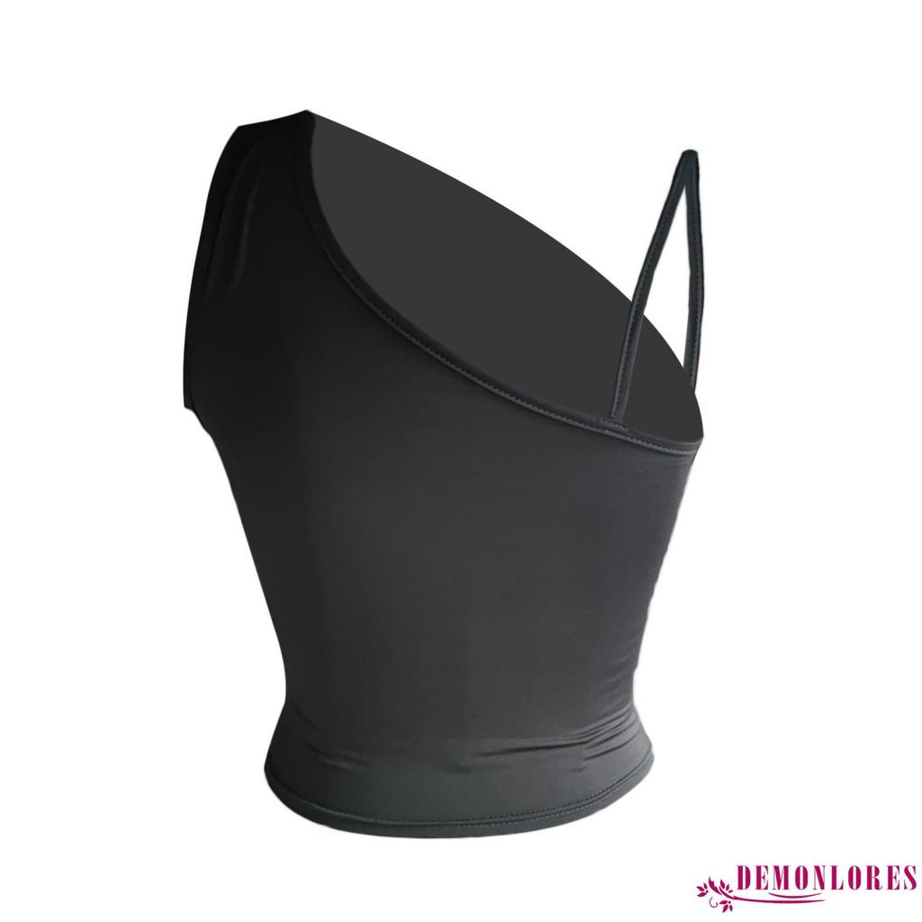 Áo Croptop Sát Nách Một Dây Màu Trơn Y2K Cho Nữ
