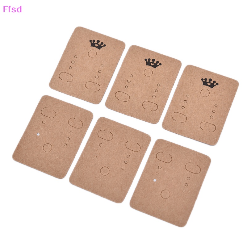 Set 100 Thẻ Giấy Hình Vương Miện Trưng Bày Bông Tai Trang Sức    Bán Chạy * Bán Chạy