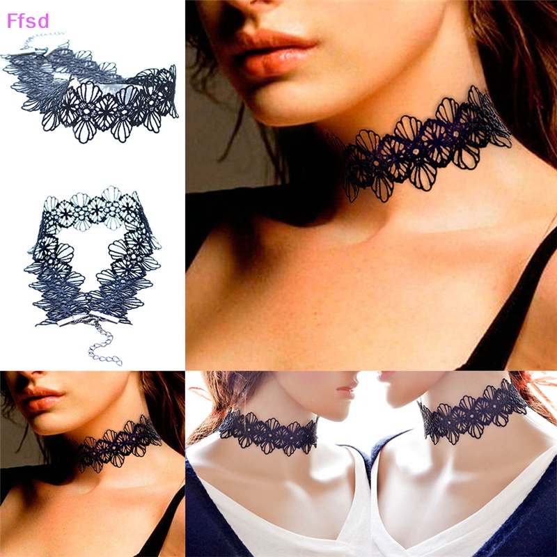 {Ffsd} Vòng Cổ Choker Ren Phong Cách Boho Vintage Gothic Thời Trang Hàng Bán Chạy