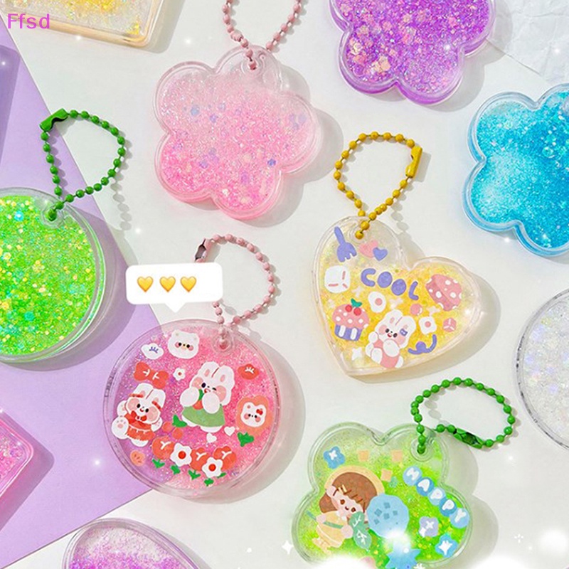 {Ffsd} Nhãn Dán Acrylic Trong Suốt Họa Tiết Trái Tim Tình Yêu Polco Kpop Guka Girl Phong Cách Hàn Quốc Trang Trí Album Ảnh DIY Bán Chạy