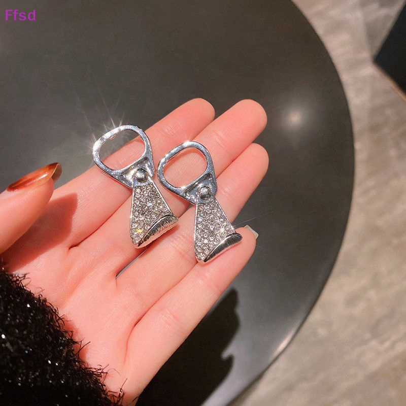 1 Đôi Khuyên Tai Hợp Kim Dáng Dài Đính Đá Thời Trang Cho Nữ
