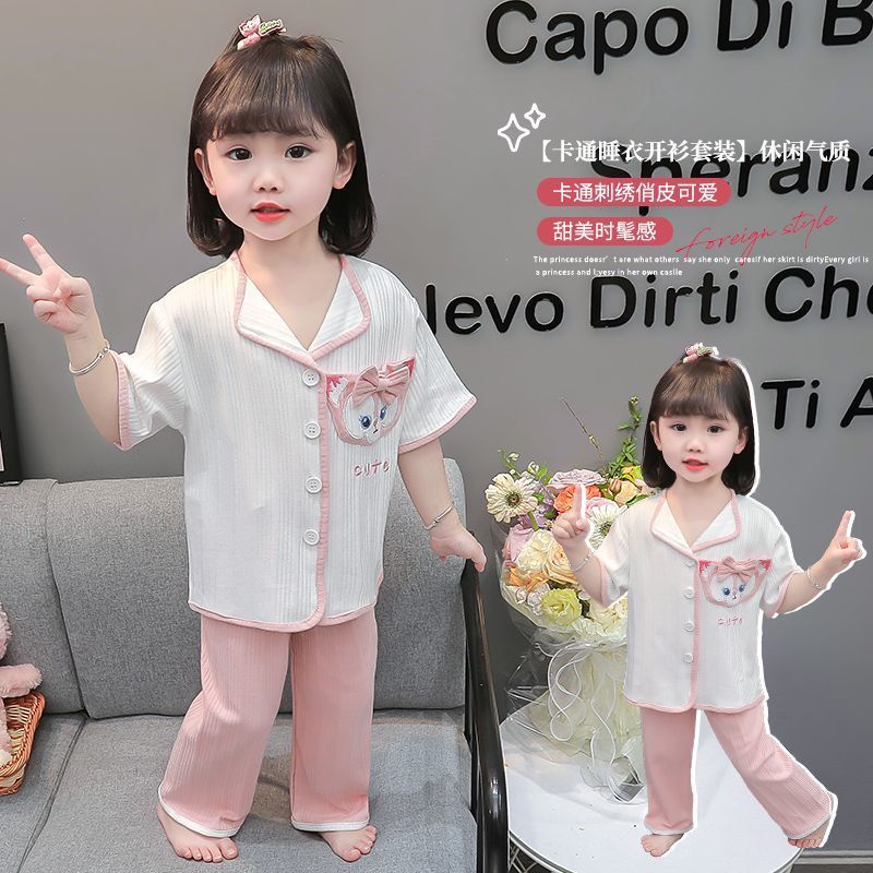 Hàng Có Sẵn Bộ Đồ Ngủ Tay Ngắn Phong Cách kuromi Hoạt Hình Dễ Thương Dành Cho Bé Gái