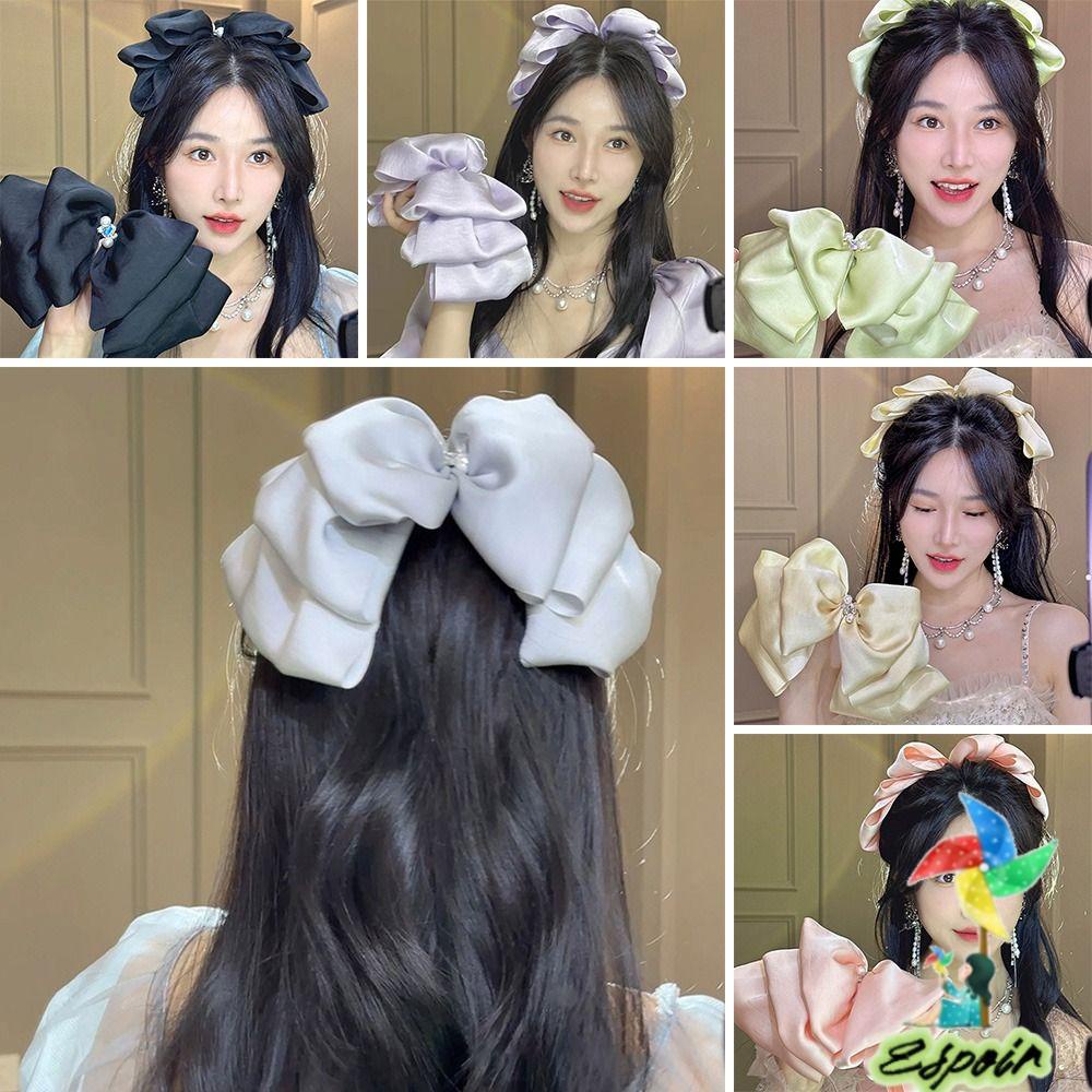 ESPO Kẹp Tóc Hình Nơ Lớn Cho Nữ