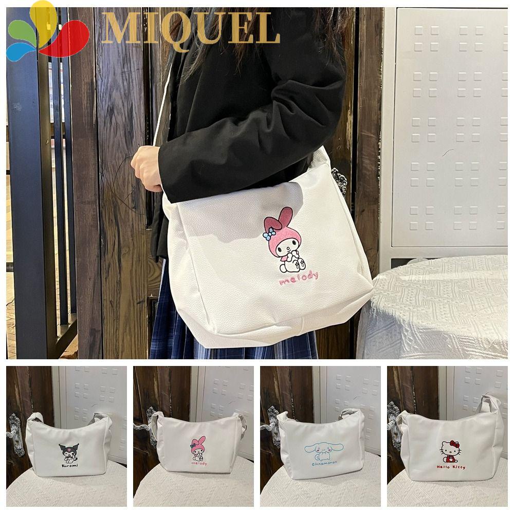 MIQUEL Túi Đeo Chéo Vai Bằng Da PU Mềm Hình Mèo Cinnamoroll Melody Cho Nữ
