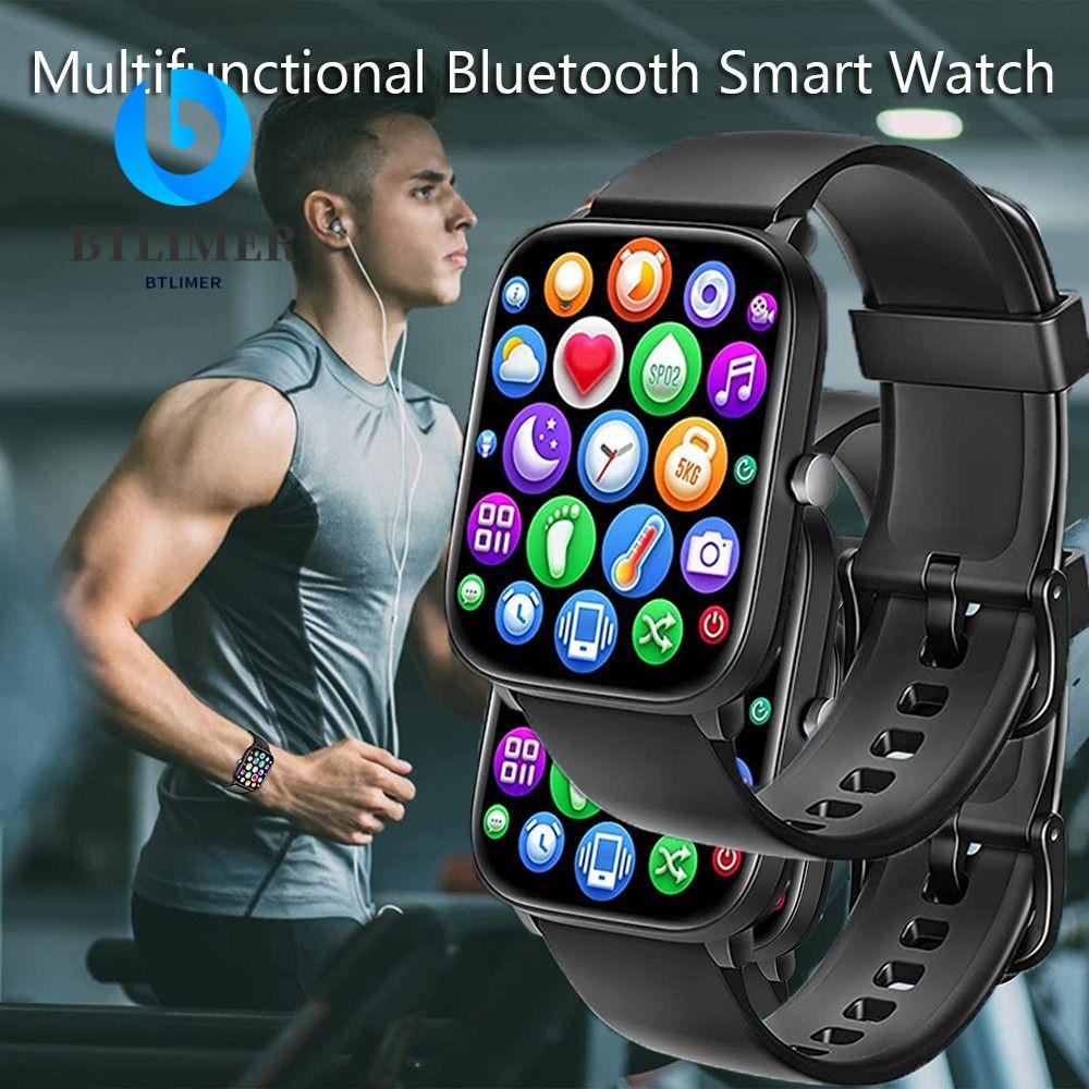 BTLIMER Đồng Hồ Thông Minh Màn Hình Cảm Ứng 1.85 Inch Chống Nước Kết Nối Bluetooth