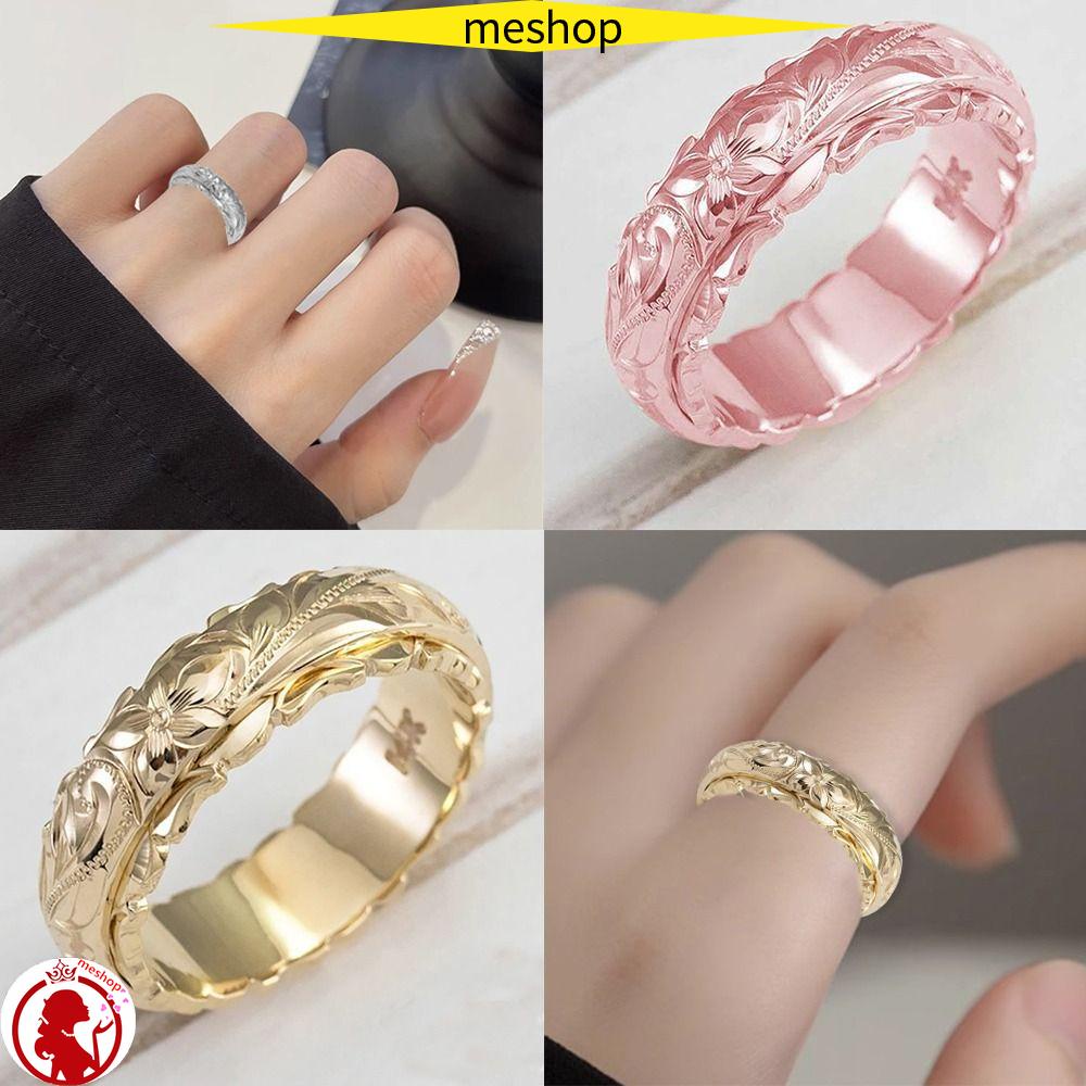 ME Set 3 Nhẫn Đính Hôn Bạc 925 Kích Thước 9-11 Bằng Thép Không Gỉ Dành Cho Cô Dâu