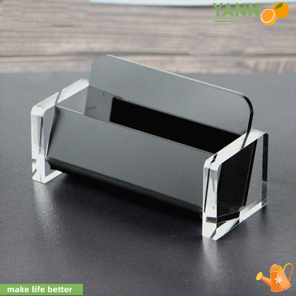 YANN1 Kẹp Gắn Ảnh / Thẻ Bằng Acrylic Trong Suốt Tiện Dụng Cho Văn Phòng