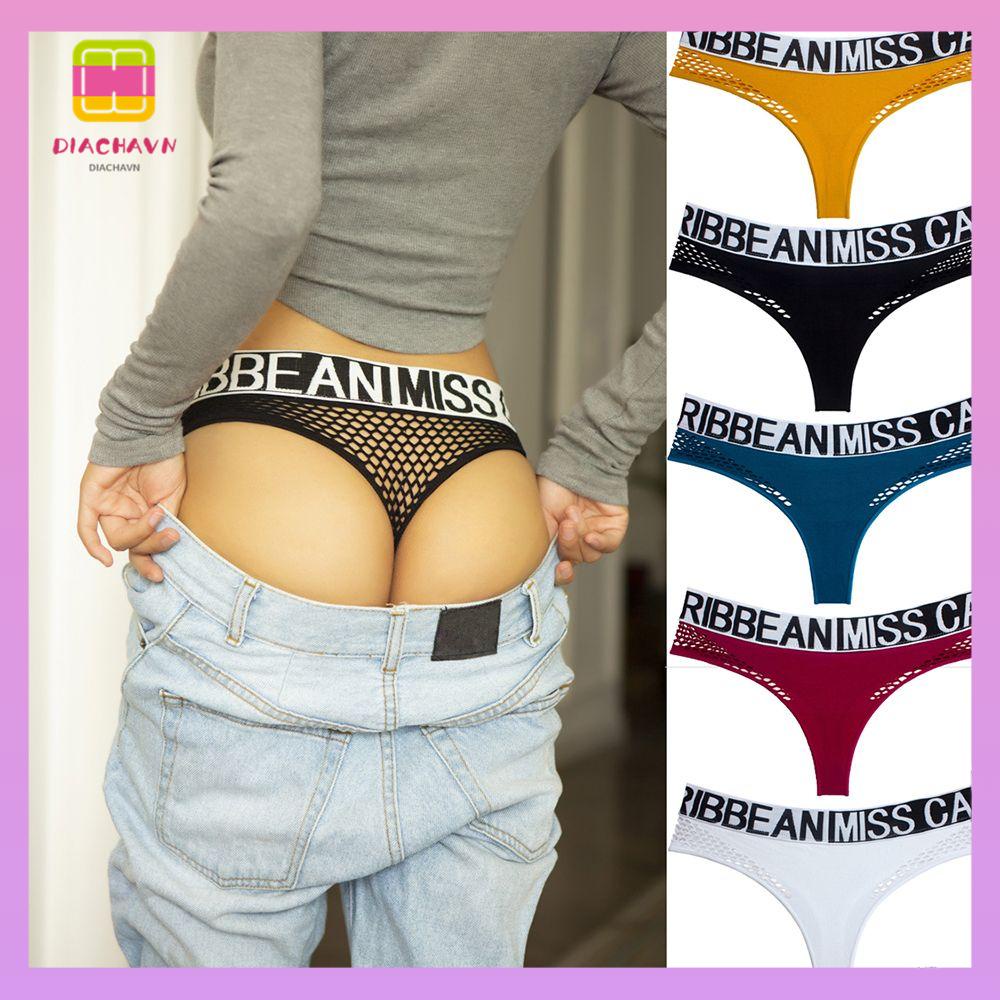 DIACHAVN Quần Lót Nữ Cạp Thấp In Chữ