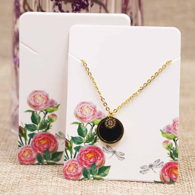 Set 100 Mặt Dây Chuyền Hình Thiên Nga Bằng Giấy 5 * 7cm