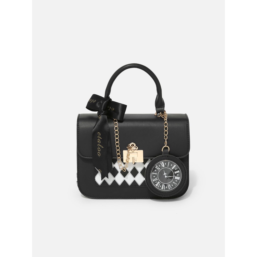 Bán Chạy✨Túi Đeo Chéo Bằng PVC Trong Suốt Hình Kim Cương Alice