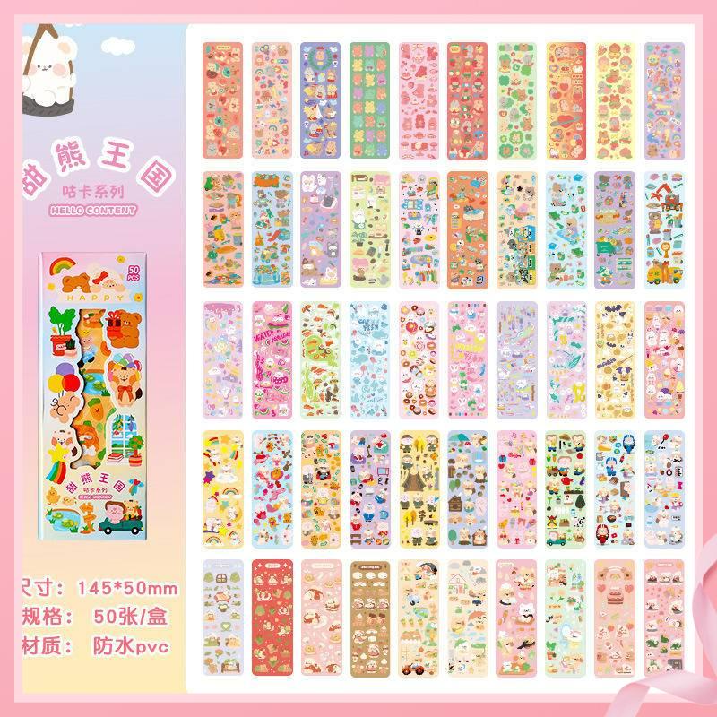Bộ 200 Kiểu Sticker Hoạt Hình Bằng pvc Chống Nước Dùng Trang Trí