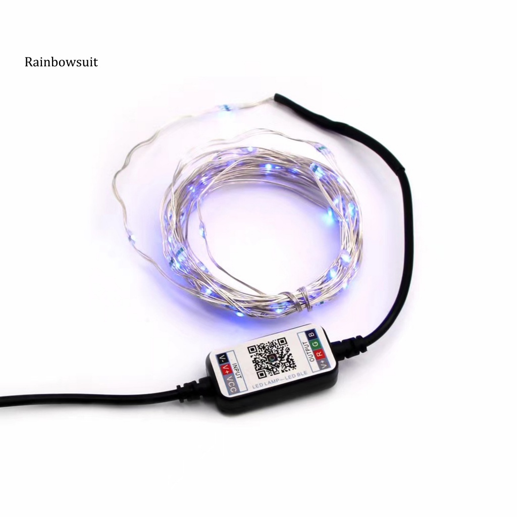 [RB] Dây Đèn LED RGB ABS Bluetooth Độ Sáng Cao Cho Giáng Sinh