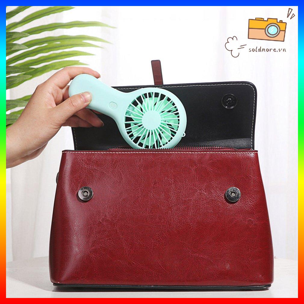 1 Mini USB Di Động 3 Tốc Độ Gió Quạt Yên Tĩnh Và Tiện Lợi Cho Văn Phòng Sinh Viên 4 Màu Tùy Chọn