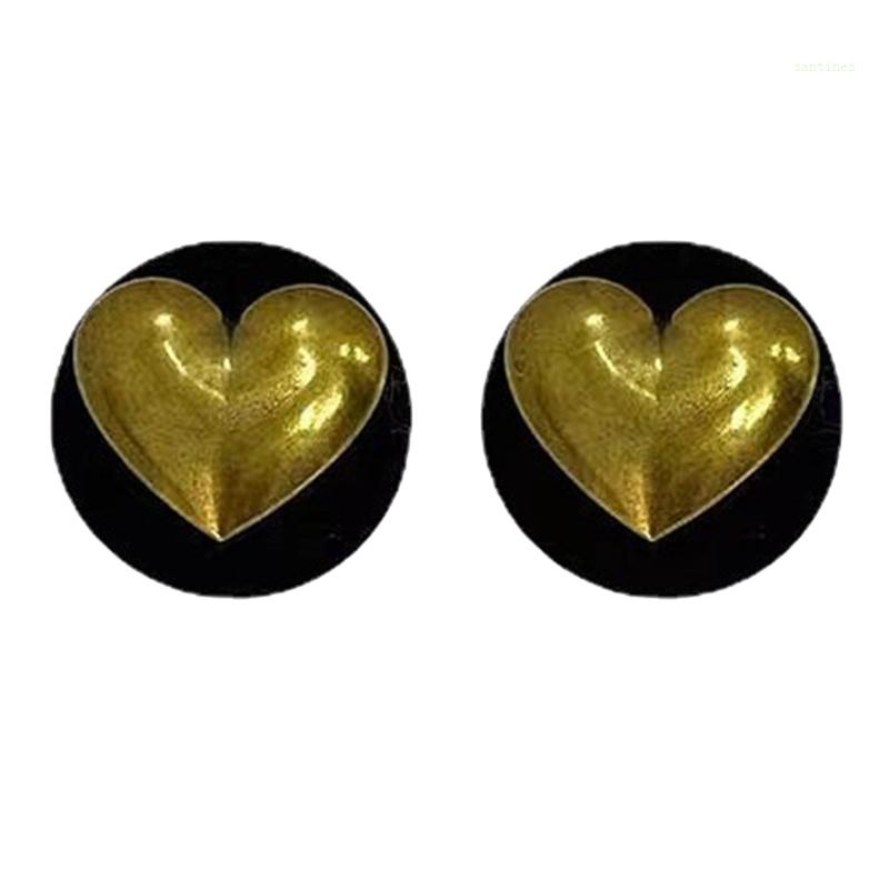 Bông Tai Hình Trái Tim Bằng Hợp Kim Thời Trang Cho Nữ