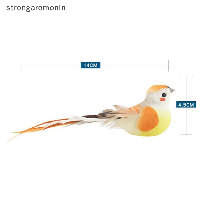 Tổ Chim Nhân Tạo mini Có Lông Vũ Dùng Trang Trí Nhà Cửa / Sân Vườn