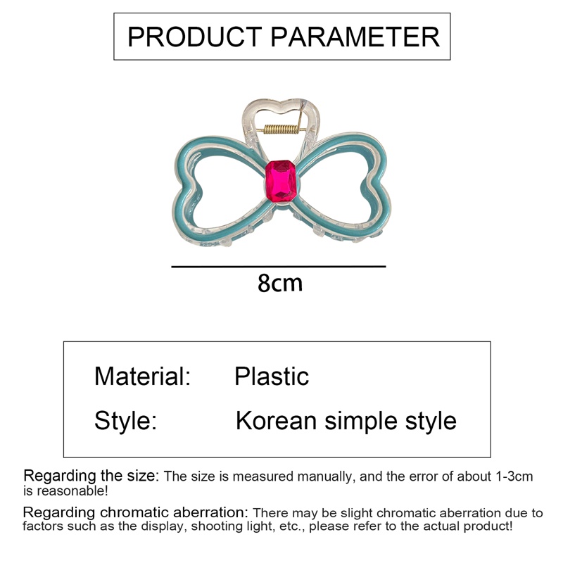 Kẹp Tóc Hình Bướm Ba Chiều Bằng Kim Loại Phong Cách Hàn Quốc Tinh Tế
