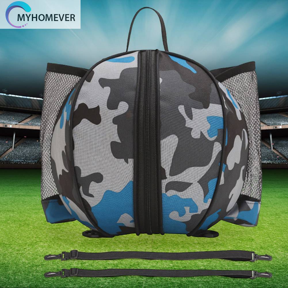 Túi Đựng Bóng Rổ Hình Tròn Bằng Vải Oxford Chống Nước Có Khóa Kéo