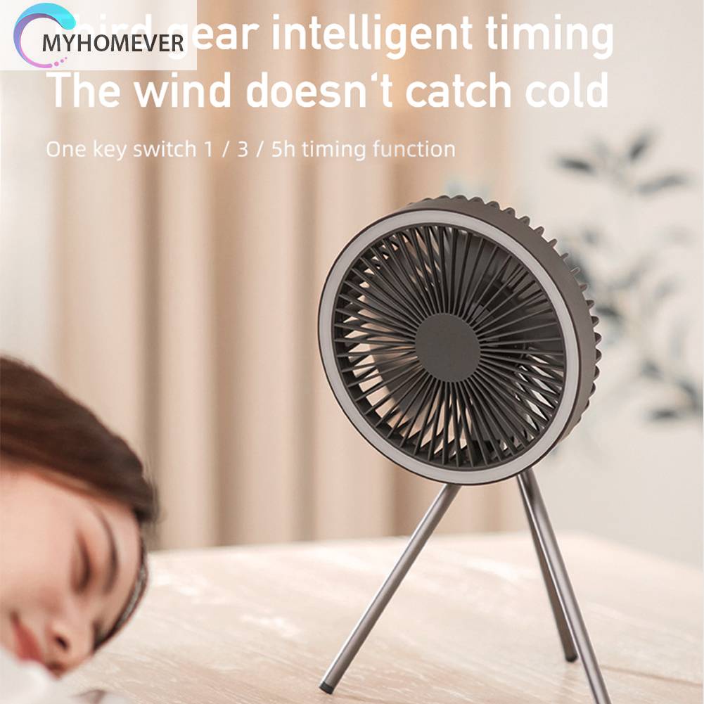 Quạt Làm Mát Để Bàn 3 Tốc Độ 10000mAh Cắm Trại Ngoài Trời