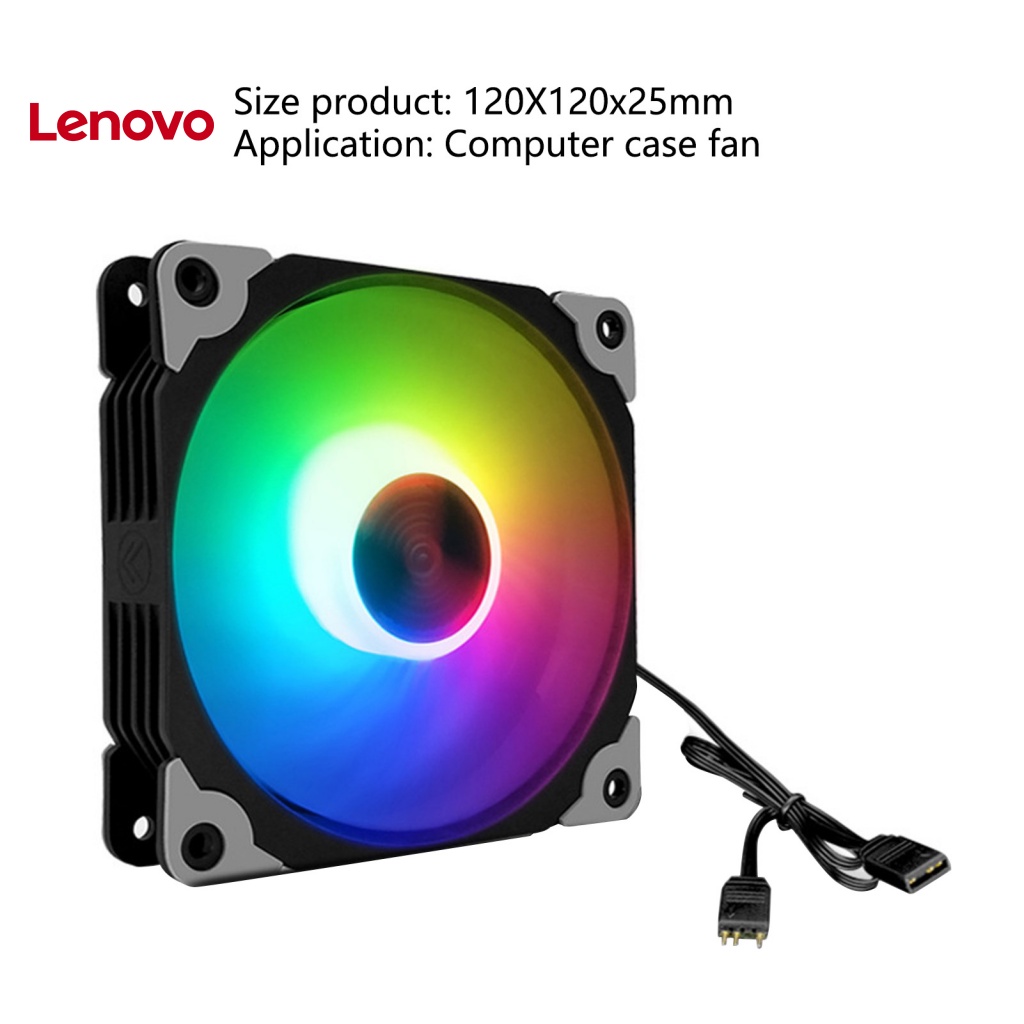 Quạt Làm Mát 12cm 4Pin ARGB Bằng PC Có Đèn RGB Nhiều Màu Sắc