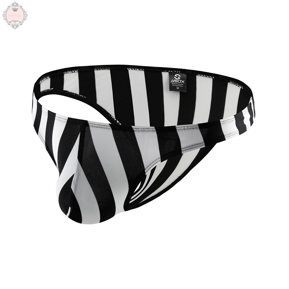 Men Bikini Elastic Bulge Pouch Low Rise G-String Briefs Swimwear Thong Underwear