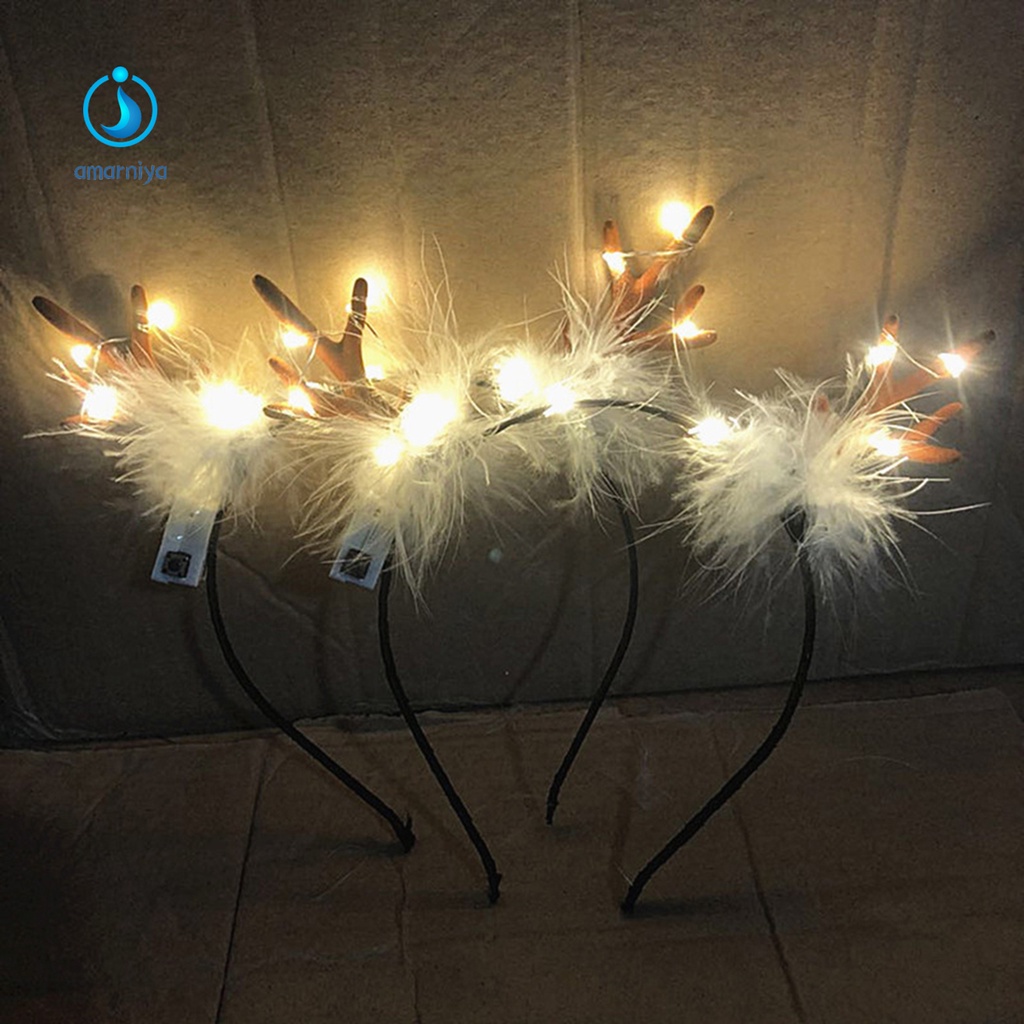 Băng Đô Cài Tóc 5 Kiểu Hình Tuần Lộc Giáng Sinh Dễ Thương Thoải Mái