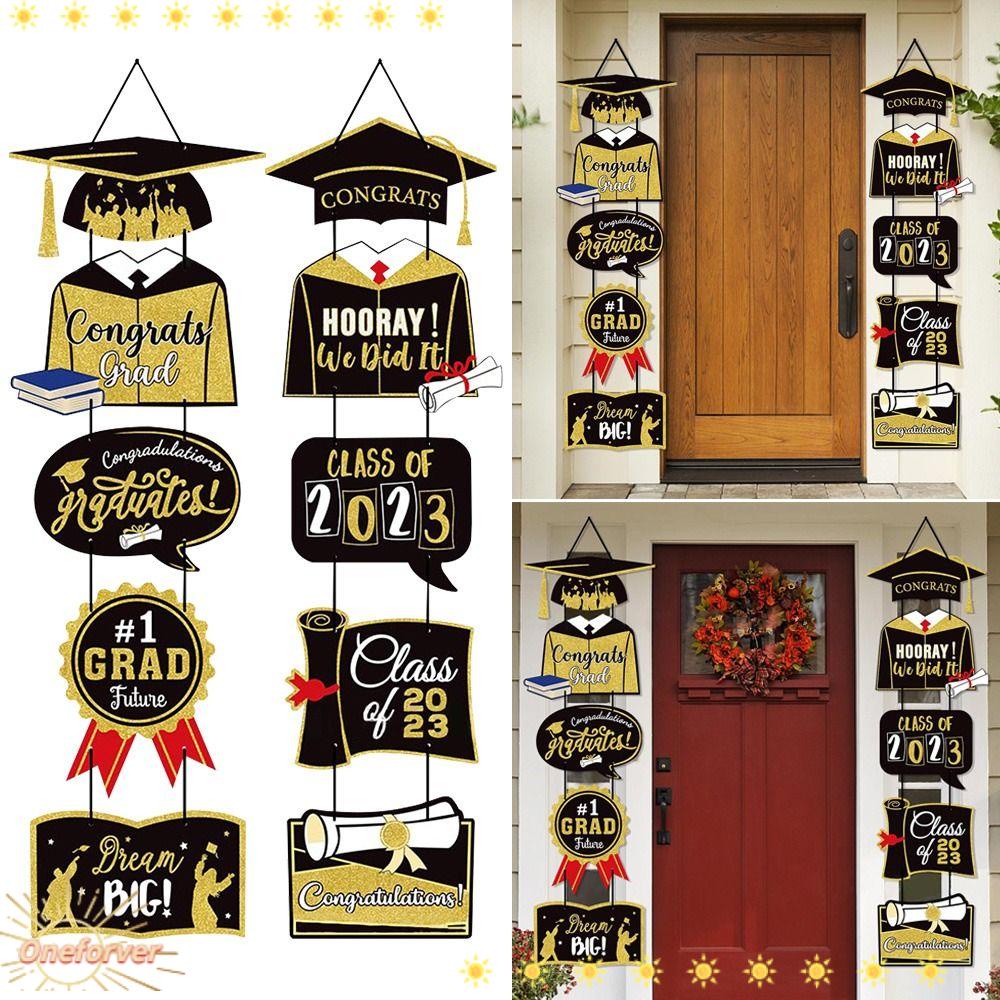 FOREVER Hàng Mới Về Dây Treo Trang Trí Cửa DIY Hình Cờ Tốt Nghiệp