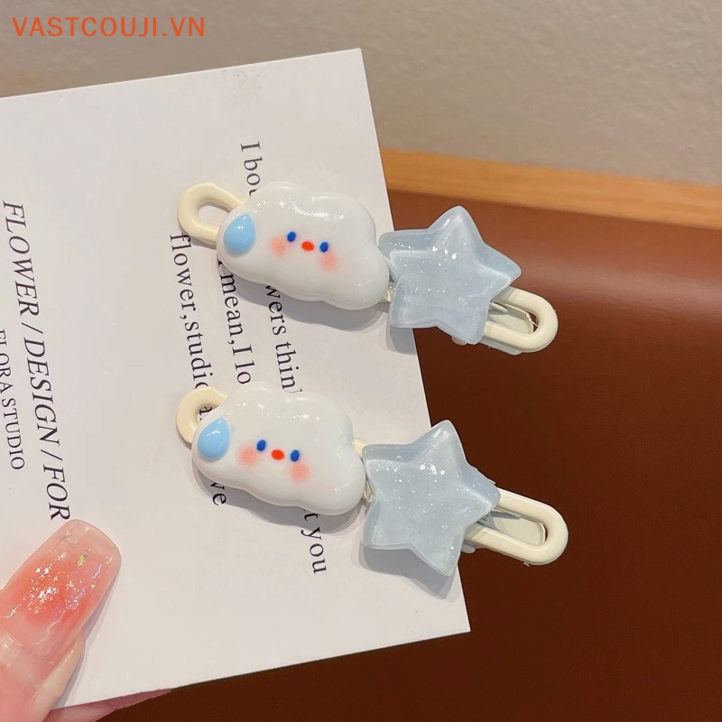 Kẹp Tóc Hình Đám Mây / Ngôi Sao / Đám Mây Dễ Thương Cho Bé Gái