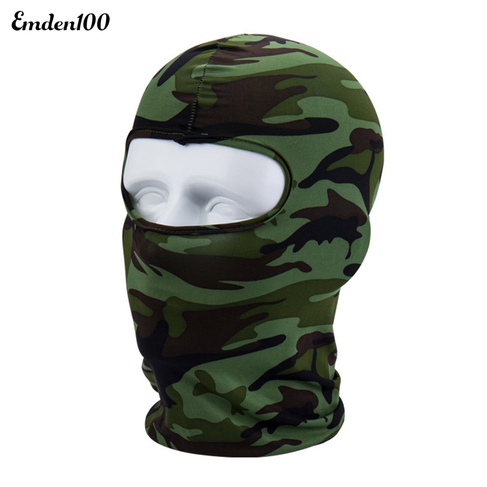 Mũ Che Mặt Chống Gió Thoáng Khí Họa Tiết Rằn Ri Cho Nam Và Nữ