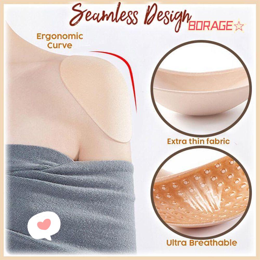 BORAG Bộ 2 Miếng Đệm Vai Bằng Silicon Mềm Mại