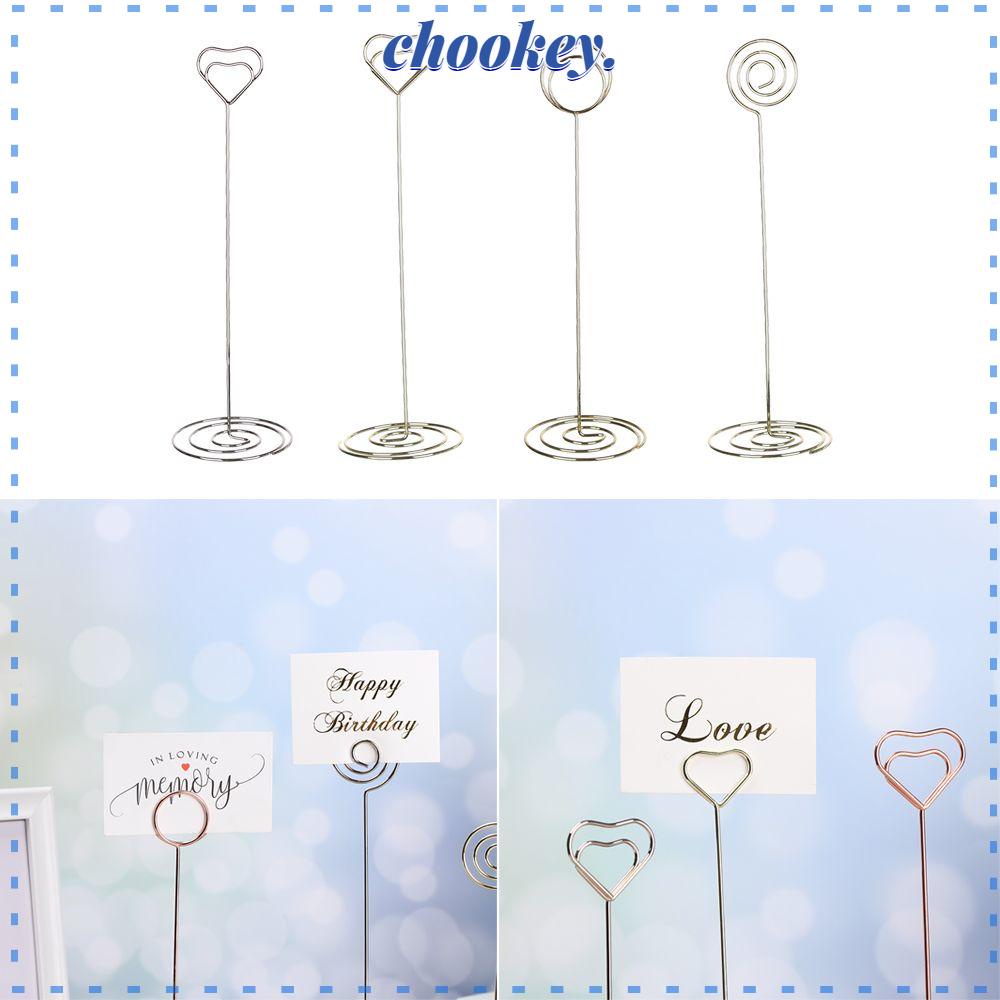 CHOOKEY 1 Kẹp Giấy Hình Trái Tim Thời Trang Lãng Mạn Kẹp Ảnh Để Bàn Trang Trí