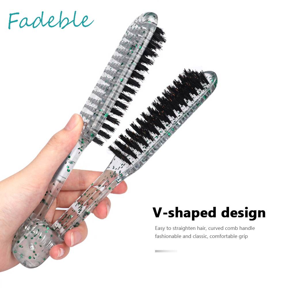 Lược Kẹp Chữ V Tạo Kiểu Tóc Không Đau Gấp Gọn Được