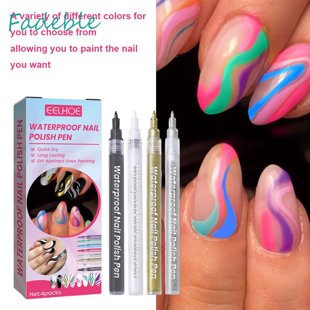 Set 4 Bút Trang Trí Móng Tay Nghệ Thuật