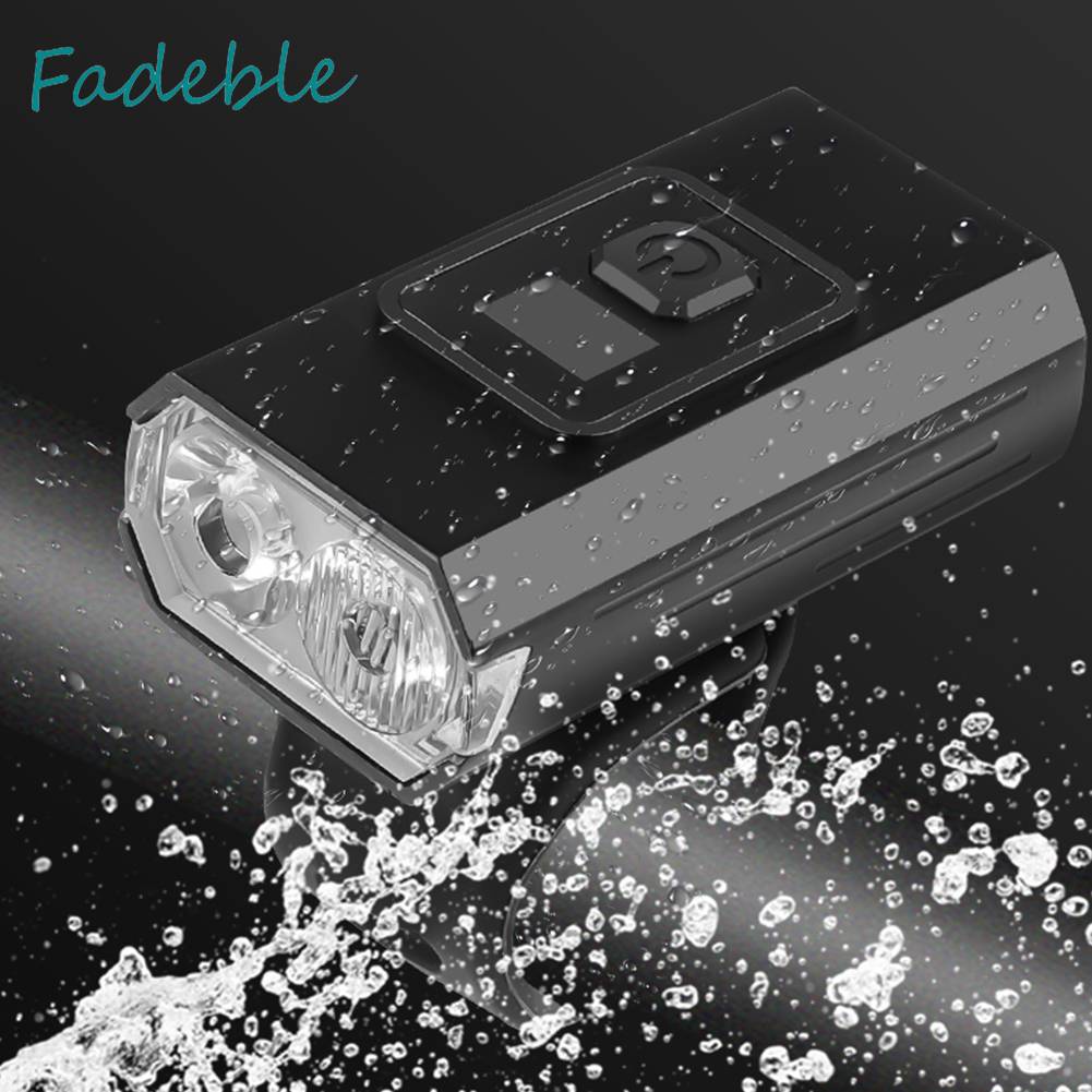 Đèn Pha Xe Đạp 800LM Cổng Sạc USB Loại C IPX4 1000mAh