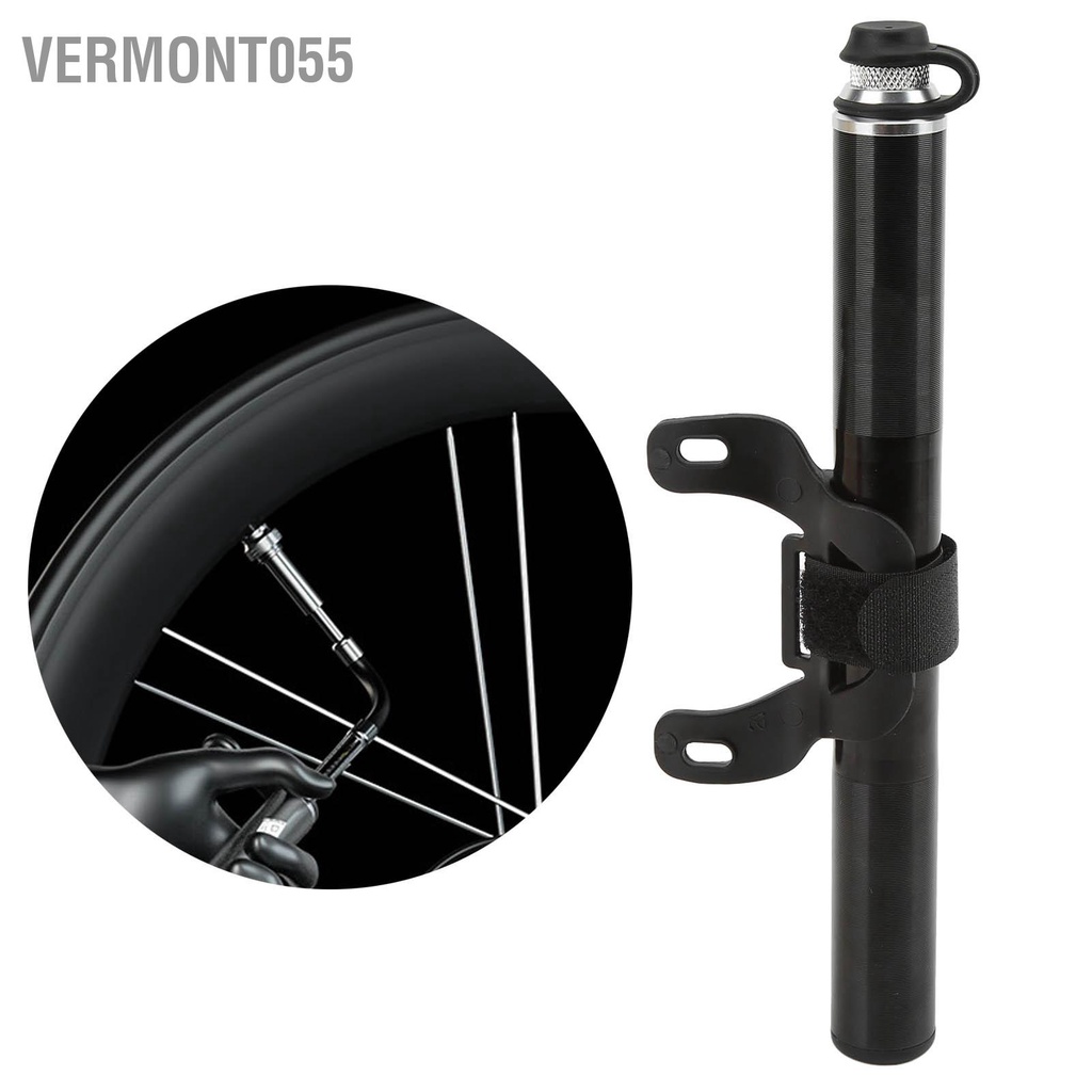 Vermont055 Máy bơm lốp xe đạp mini ENLEE với ống thu khí áp kế cho giá trị Presta của van Mỹ