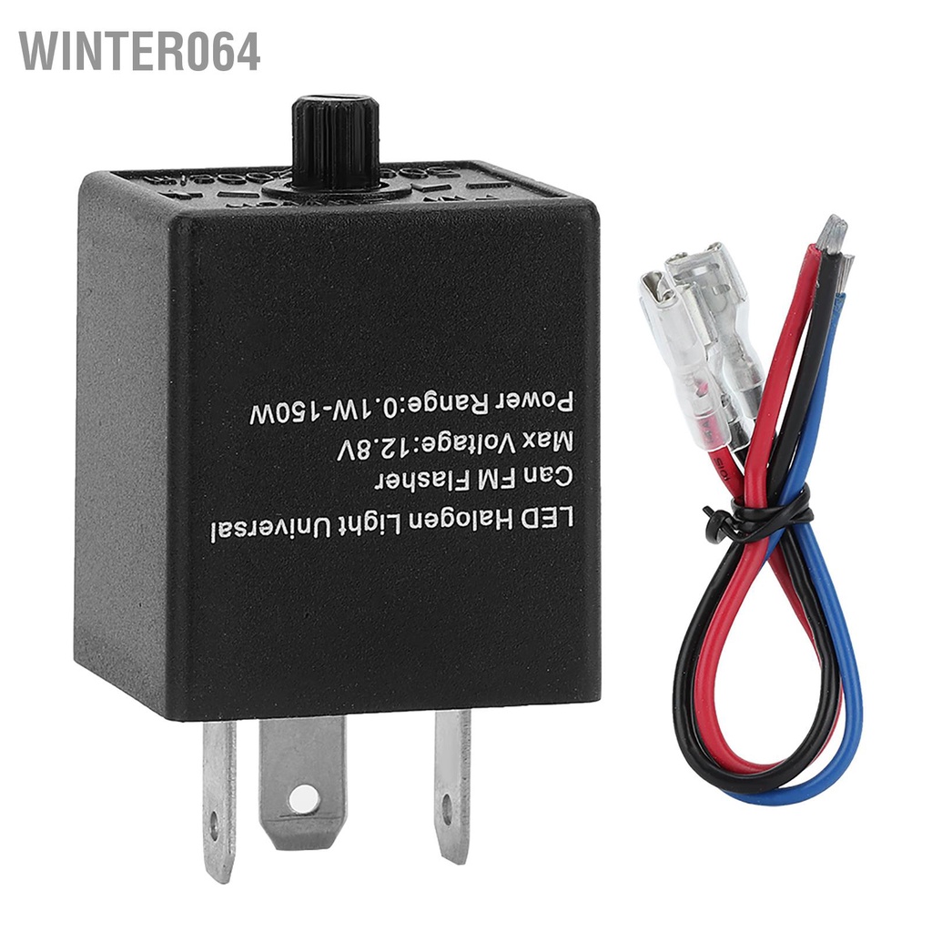 Winter064 12V 24V 3-PIN ĐÈN LED Flasher Relay Có Thể Điều Chỉnh Rơ Le Bật Đèn Tín Hiệu Blinker Cho Ô Tô Xe Máy