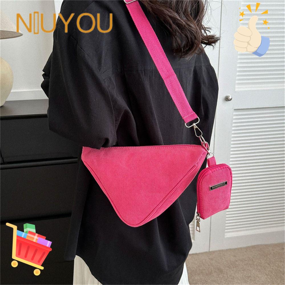 NIUYOU Túi Đeo Vai / Kẹp Nách Mềm Màu Trơn Thời Trang Cho Nữ