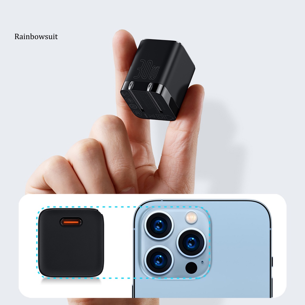 Củ Sạc Tản Nhiệt Chống Sốc Có Thể Gập Lại Cho Điện Thoại Di Động PD30W