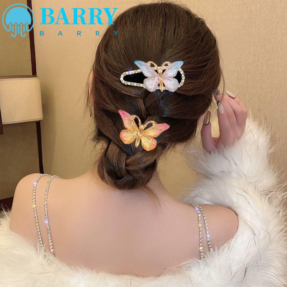 BARRY Kẹp Tóc Mini Bằng Nhựa Siêu Bền Dùng Làm Móc Khóa / Trang Sức