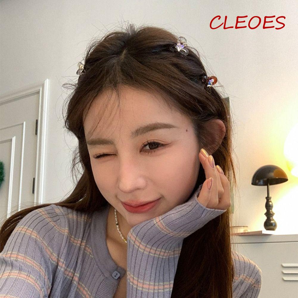 CLEOES Kẹp Tóc Hình Cá Mập Đính Đá Phong Cách Hàn Quốc Cho Nữ