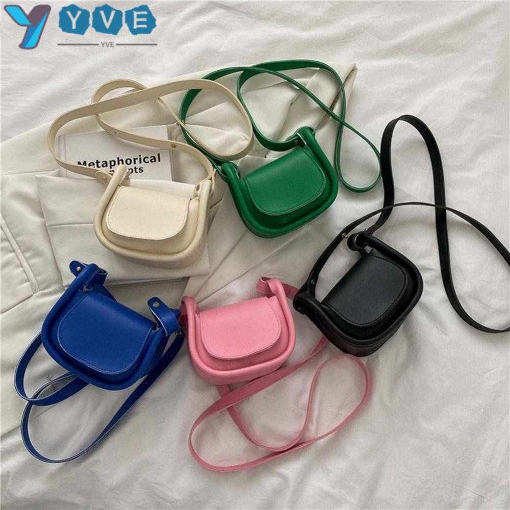 YVE Túi Đeo Chéo Mini Màu Trơn Thời Trang