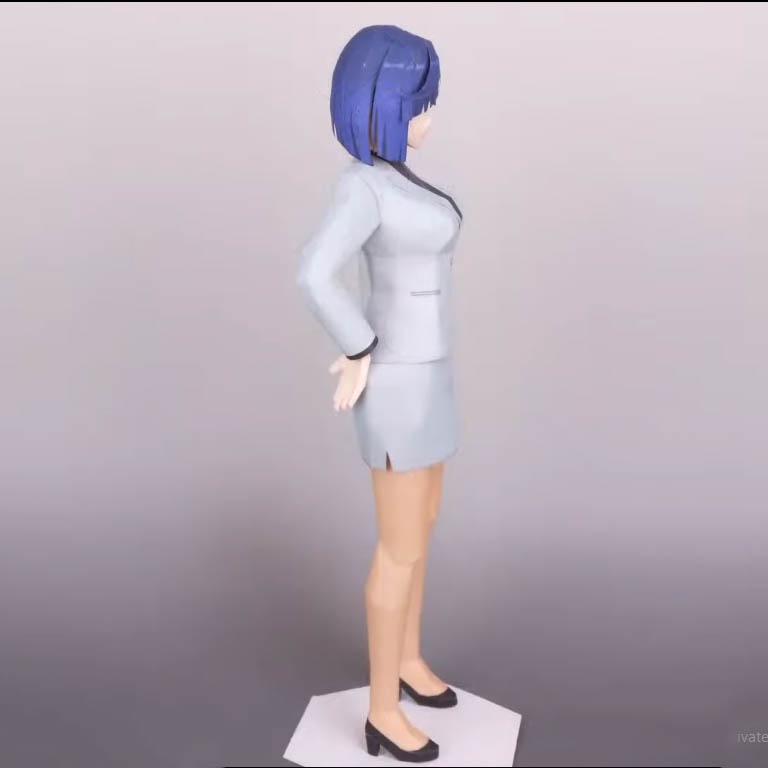 Mô hình giấy anime girl Anime Game  Yelan vest long sleeve