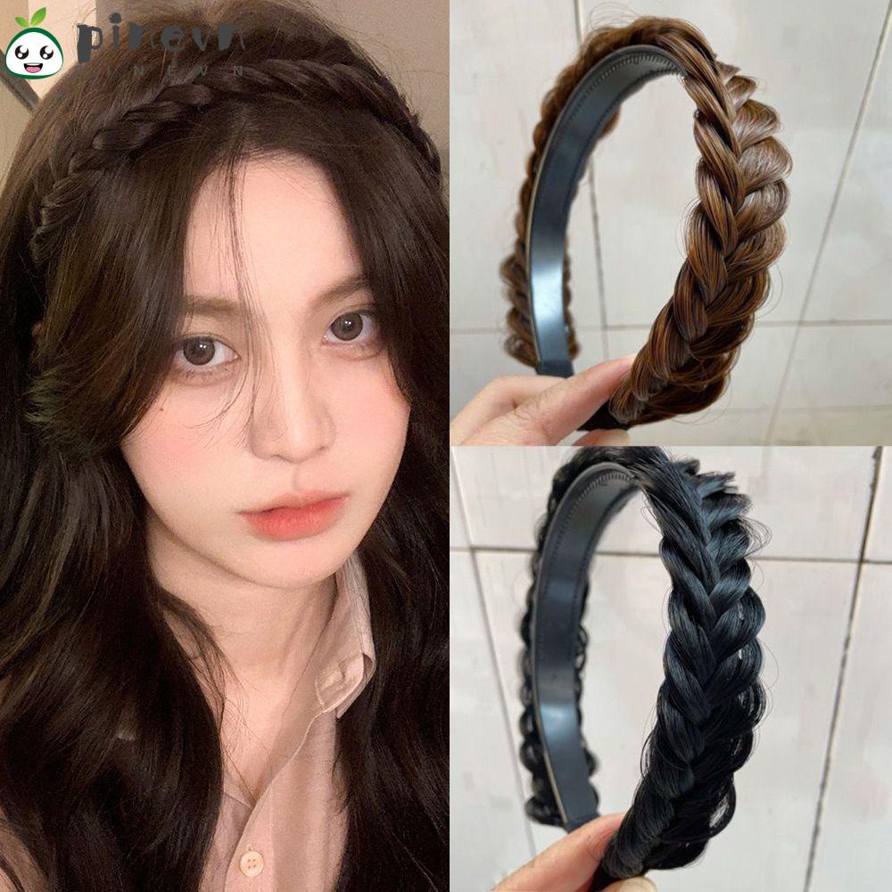 PINEVN Băng Đô Bện Tóc Bằng Sợi Tổng Hợp Co Giãn Chống Trượt Phong Cách Bohemia