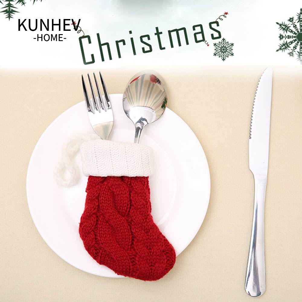 KUNHEV Tất Giáng Sinh Năm Mới 2023 Hình Bông Tuyết Trang Trí Cây Thông Noel