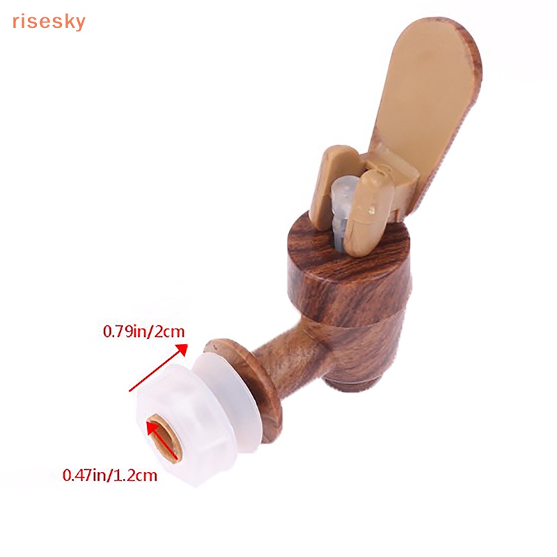 Vòi Nước Thủy Tinh 12mm Họa Tiết Vân Gỗ Kèm Bộ Lọc Tiện Dụng