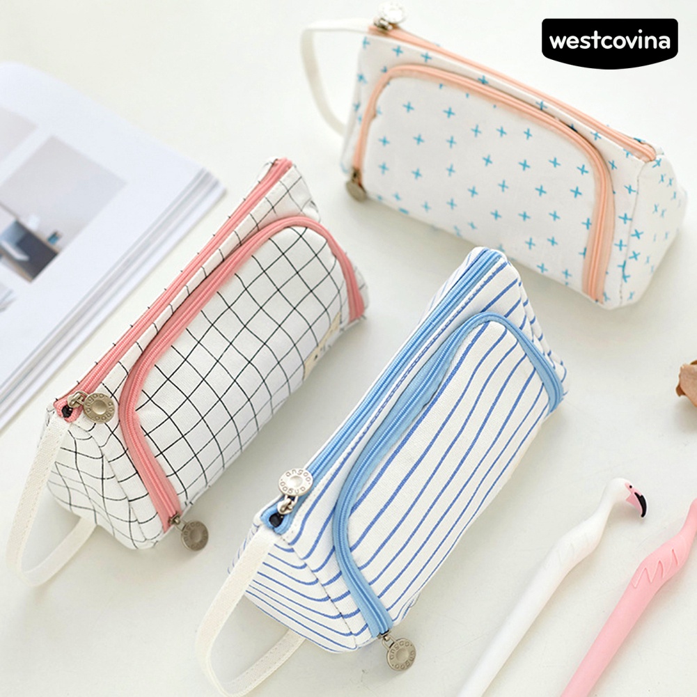 [WSTN]✎Túi Đựng Bút Bằng Vải Canvas Họa Tiết Unisex Dễ Thương