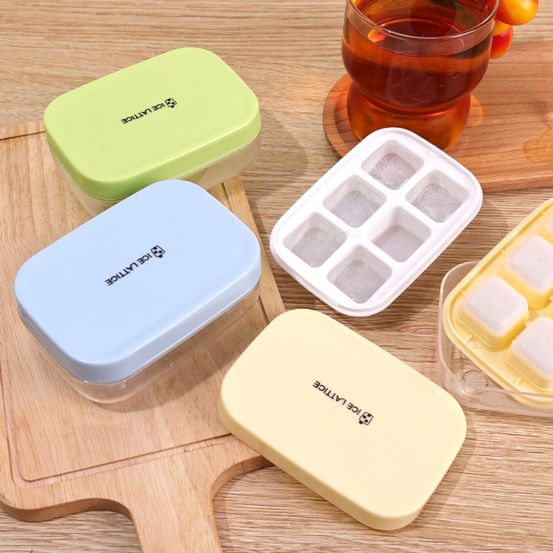 [Featured] Khay Làm Đá Viên / Cà Phê / Bia / Món Tráng Miệng DIY Có Nắp Đậy Dễ Sử Dụng Dành Cho Mùa Hè