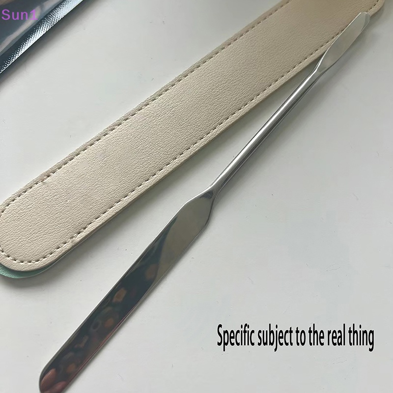 Set 2 Thanh Trộn Màu Trang Điểm Mắt / Nền Móng Tay Bằng Thép Không Gỉ Tiện Dụng