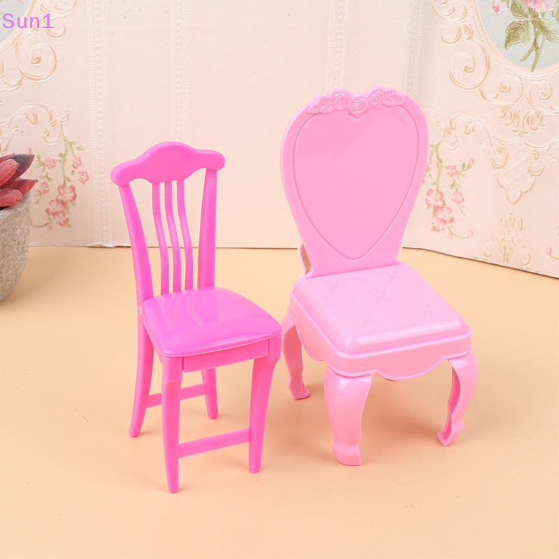 Set 4 Ghế Ăn Mini Tỉ Lệ 1: 12 Cho Nhà Búp Bê