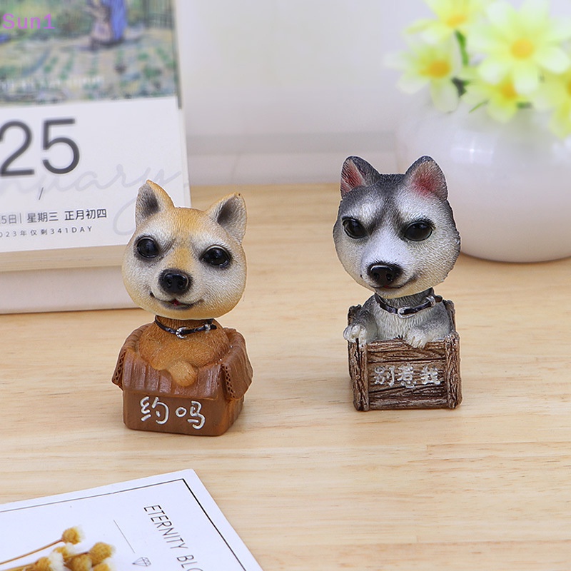 Sun1 &gt; Đồ Chơi Búp Bê Lắc Đầu Hình Chú Chó Dễ Thương Trang Trí Nội Thất Xe Hơi