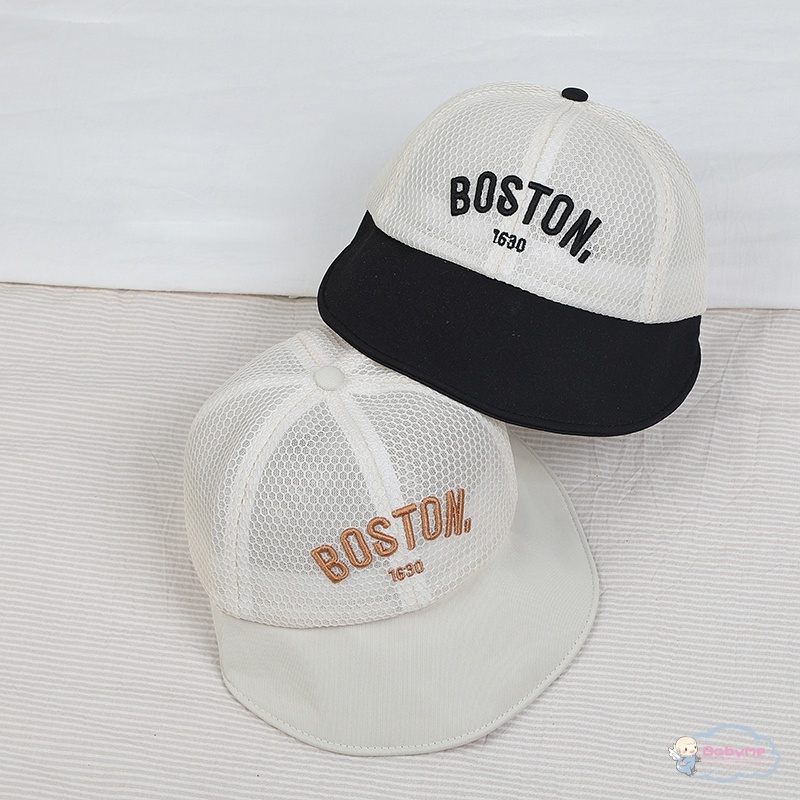 Mũ Lưỡi Trai Vải Cotton Phối Lưới Thoáng Khí Thời Trang Dễ Thương Cho Bé